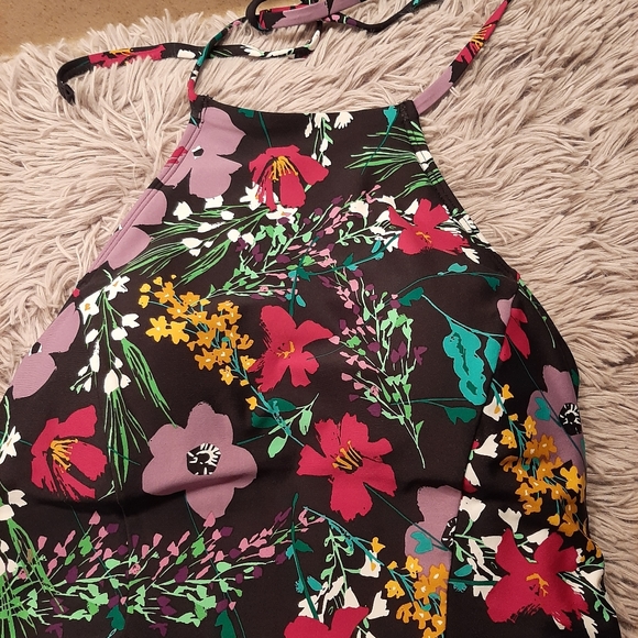 NWT Floral Halter Top Tankini Size Large - Picture 2 of 6